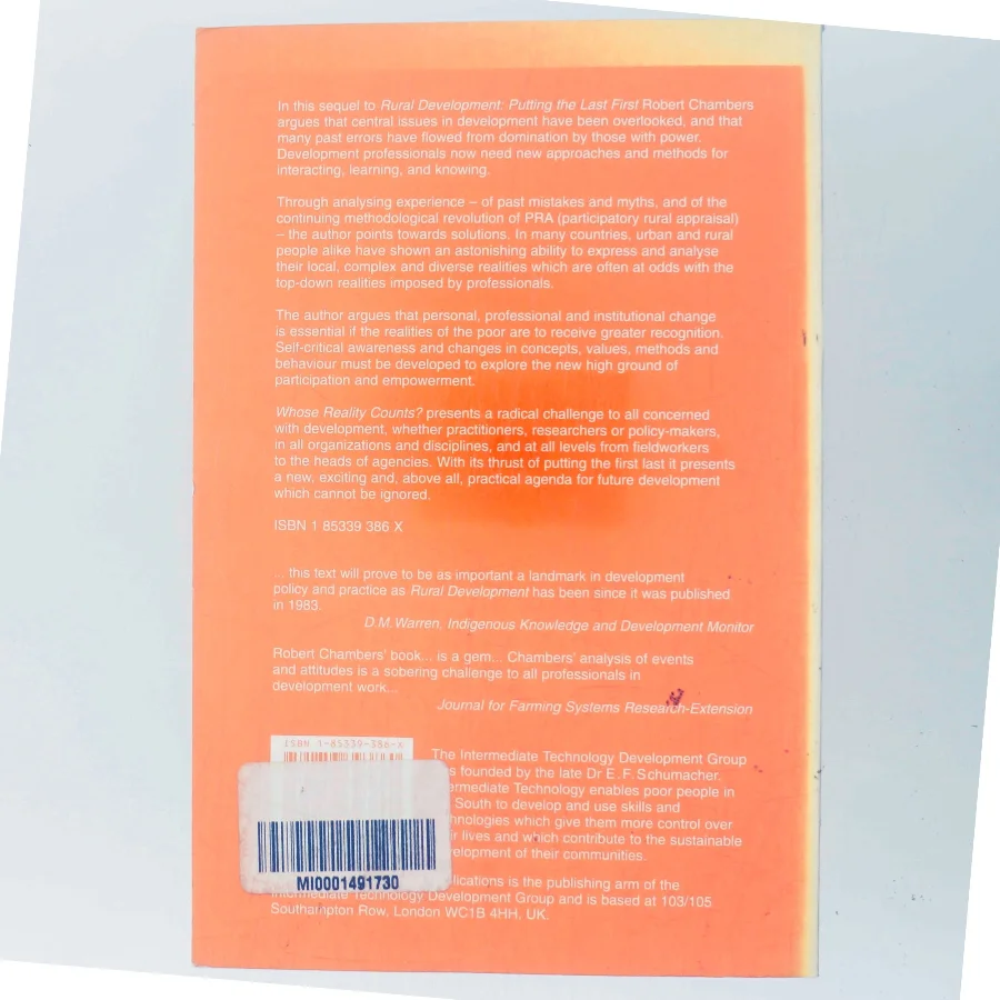 Whose Reality Counts? af Robert Chambers (Bog)