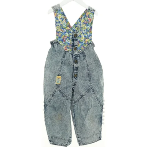 Vintage Stonewashed Denim Overalls med pomponer fra Reima (str. 92 cm)