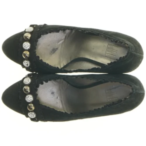 Sorte højhælede sko med sten fra Billi Bi (str. 38)