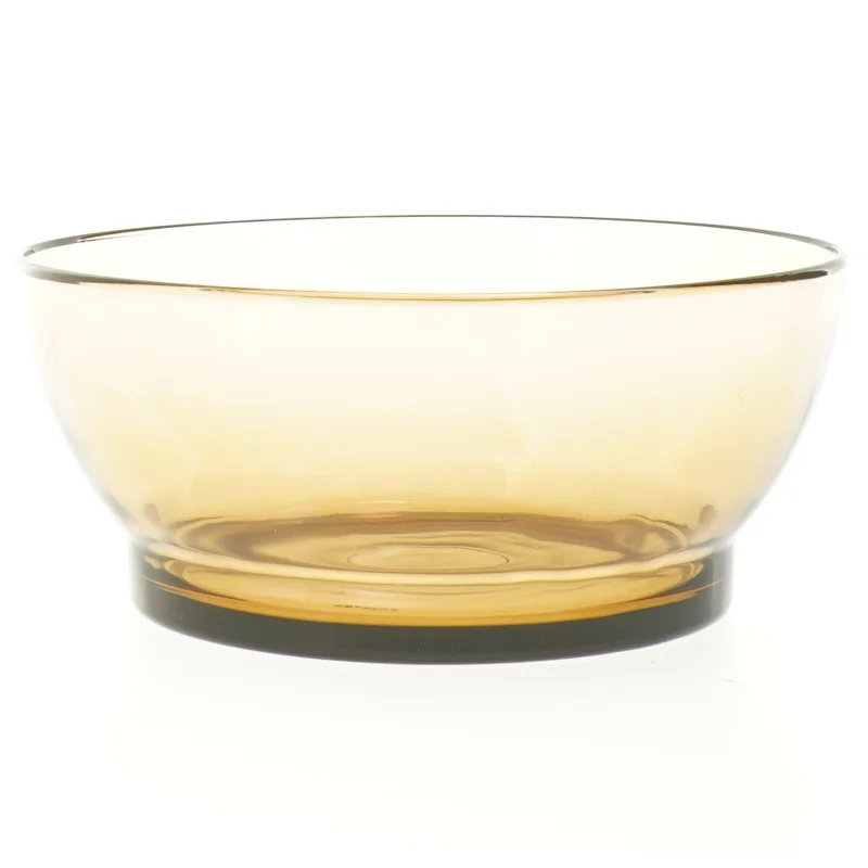 Røgfarvet Vintage Glas skål fra franske Duralex (str. Ø 19 cm)