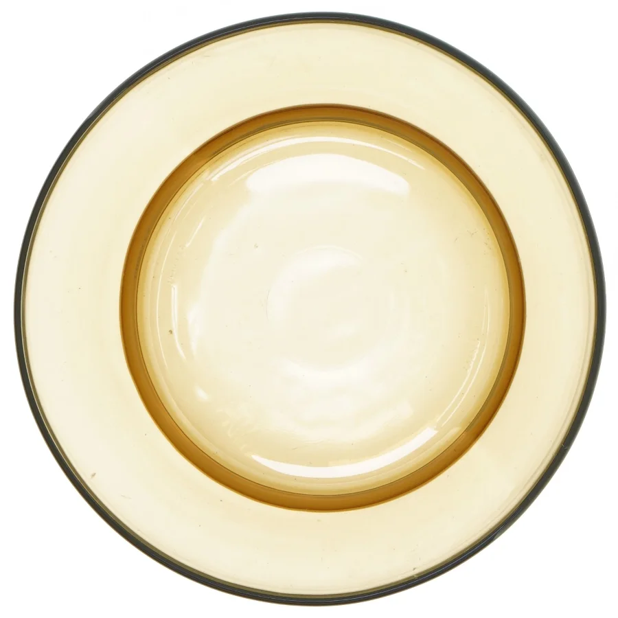 Røgfarvet Vintage Glas skål fra franske Duralex (str. Ø 19 cm)