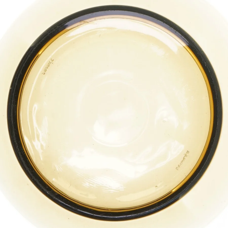 Røgfarvet Vintage Glas skål fra franske Duralex (str. Ø 19 cm)