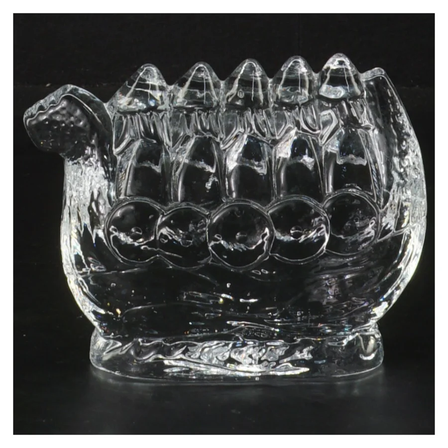 Kosta Boda Glas Vikingeskib (str. 10,5x8,5 cm)