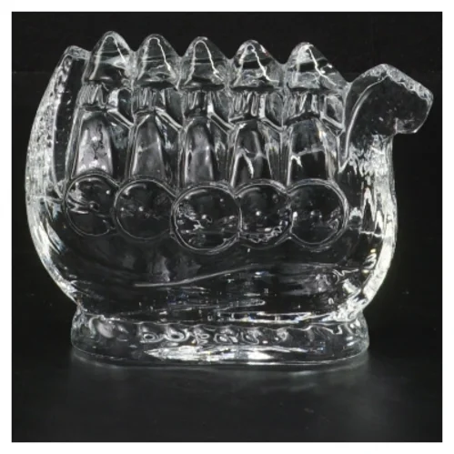 Kosta Boda Glas Vikingeskib (str. 10,5x8,5 cm)