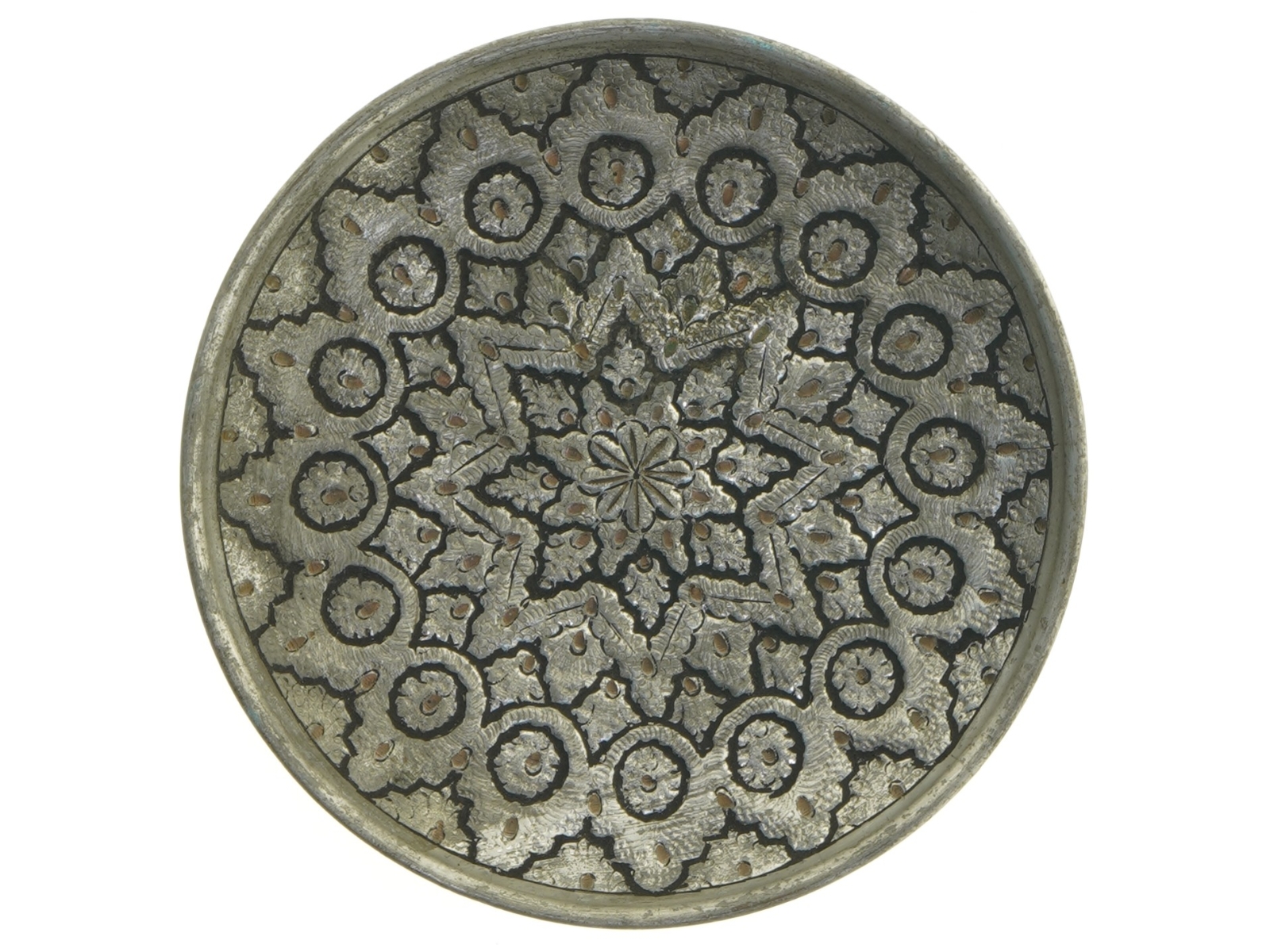 Dekorativ metalfad (str. Ø 20 cm)