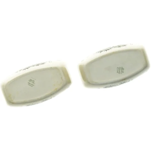 Aksini Keramik fade med Sorte Bonderoser (str. 19 x 10 cm)