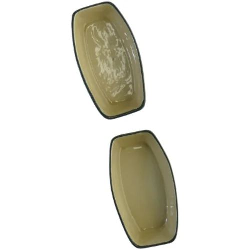 Aksini Keramik fade med Sorte Bonderoser (str. 19 x 10 cm)