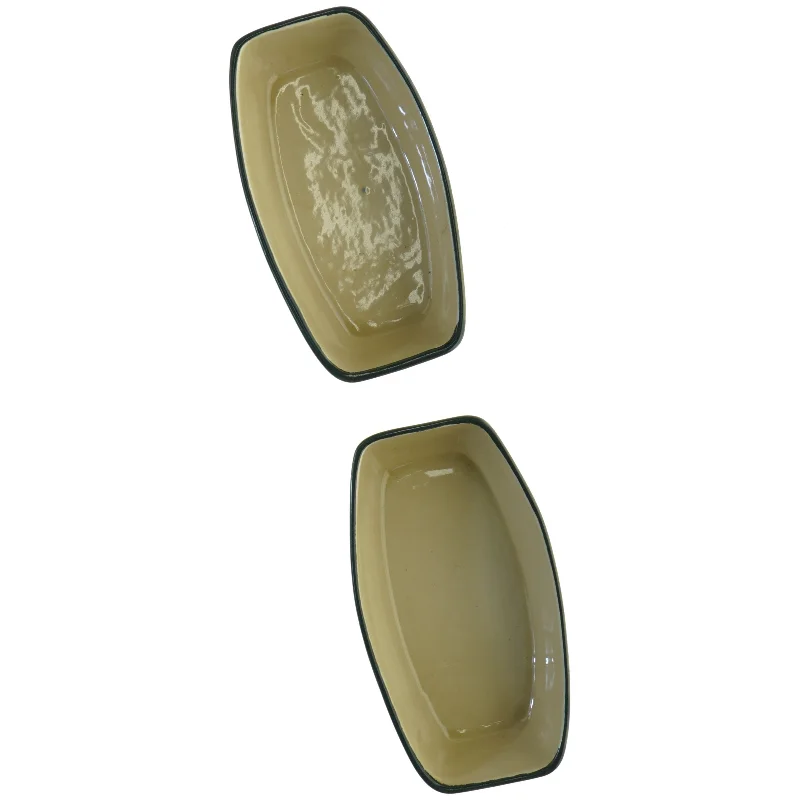 Aksini Keramik fade med Sorte Bonderoser (str. 19 x 10 cm)