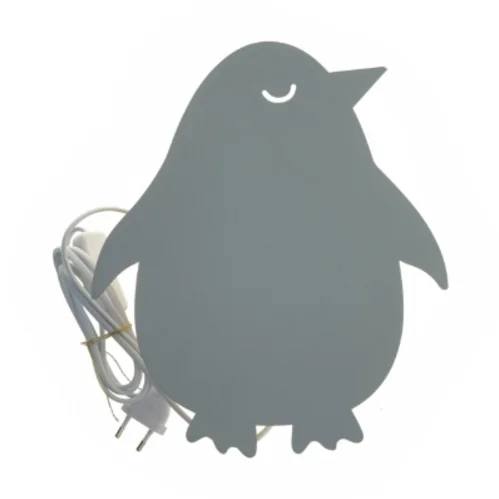 Penguin væglampe fra Søstrene Grene (str. 28x24 cm)