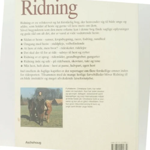 Ridning af Christiane Gohl (Bog)