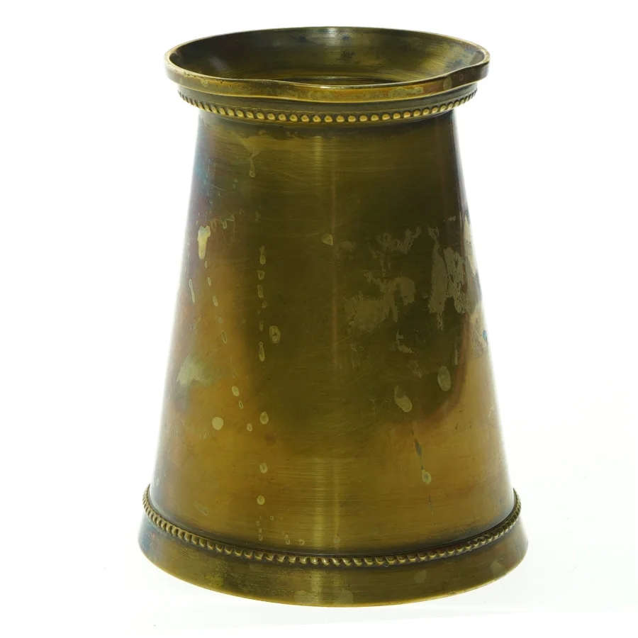 Messing vase urne (str. 11 x 9 cm)