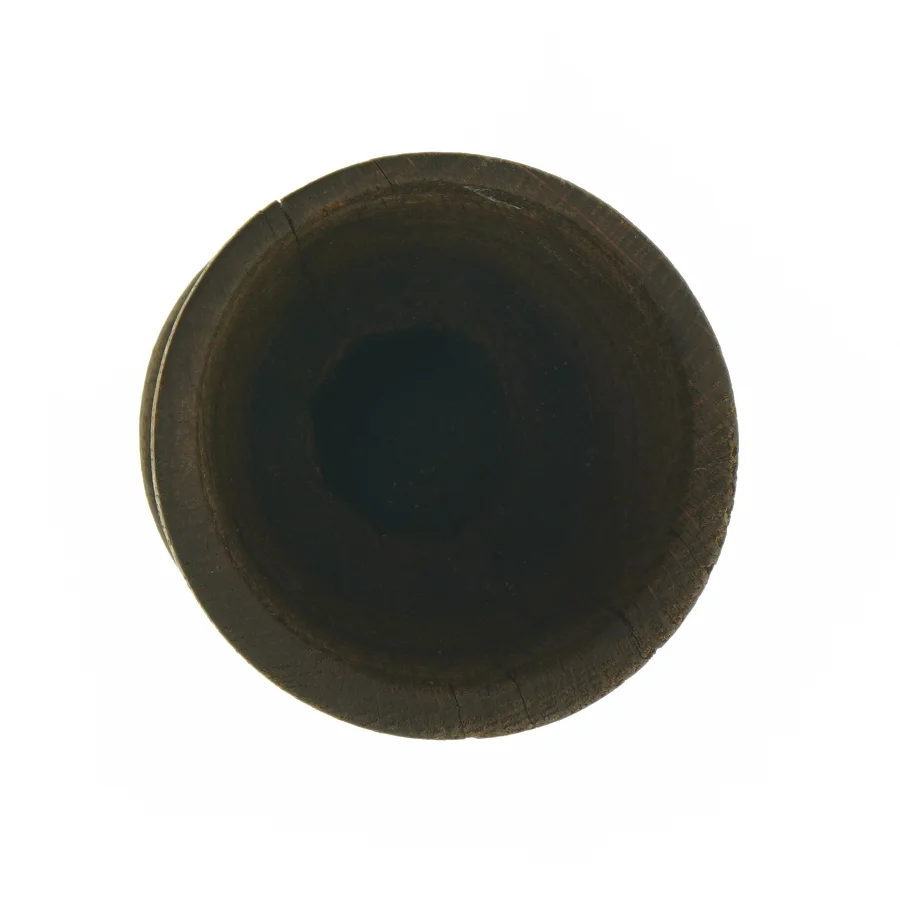 Antik Træ Vase Lysestage (str. 21 x 10 cm)