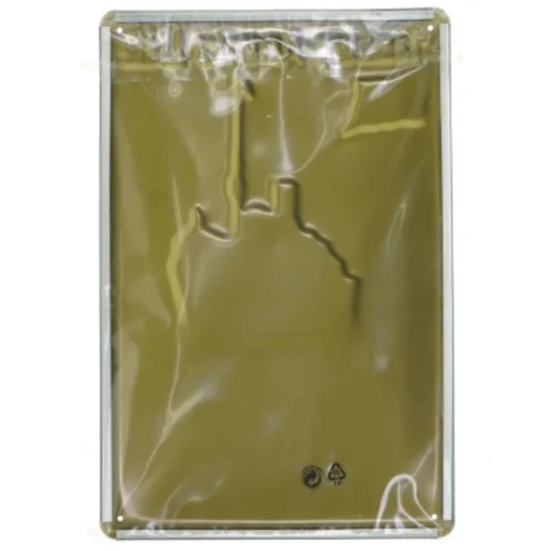 Metalskilt med Vintage skibsmotiv (str. 30x20 cm)