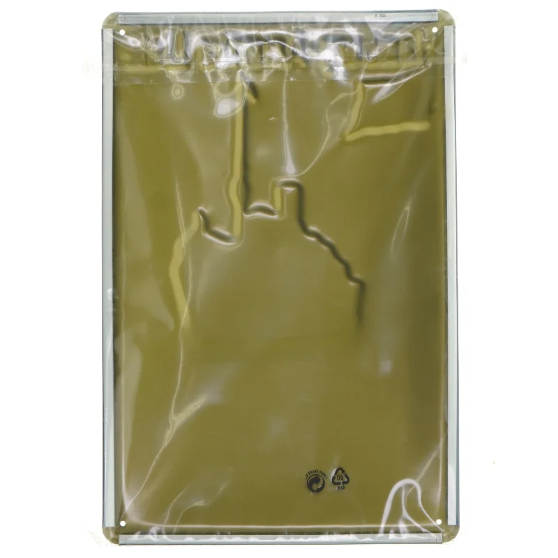 Metalskilt med Vintage skibsmotiv (str. 30x20 cm)