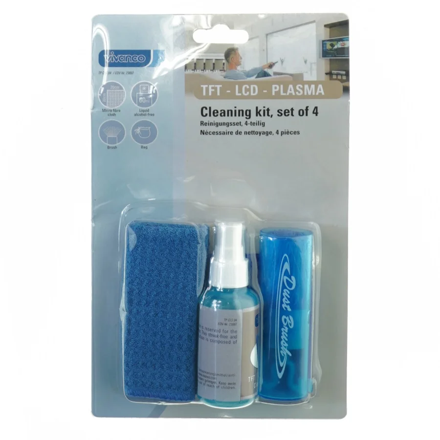 Cleaning kit TFT LCD PLasma fra Vivanco (str. 26 x 16 cm)