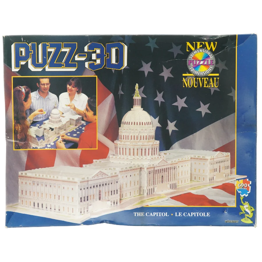 3D puslespil af The US Capitol bygningen