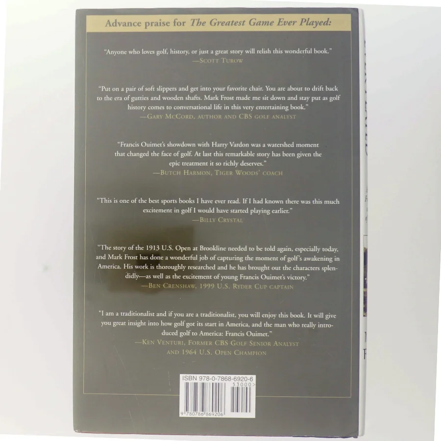 The Greatest Game Ever Played af Mark Frost (Bog)