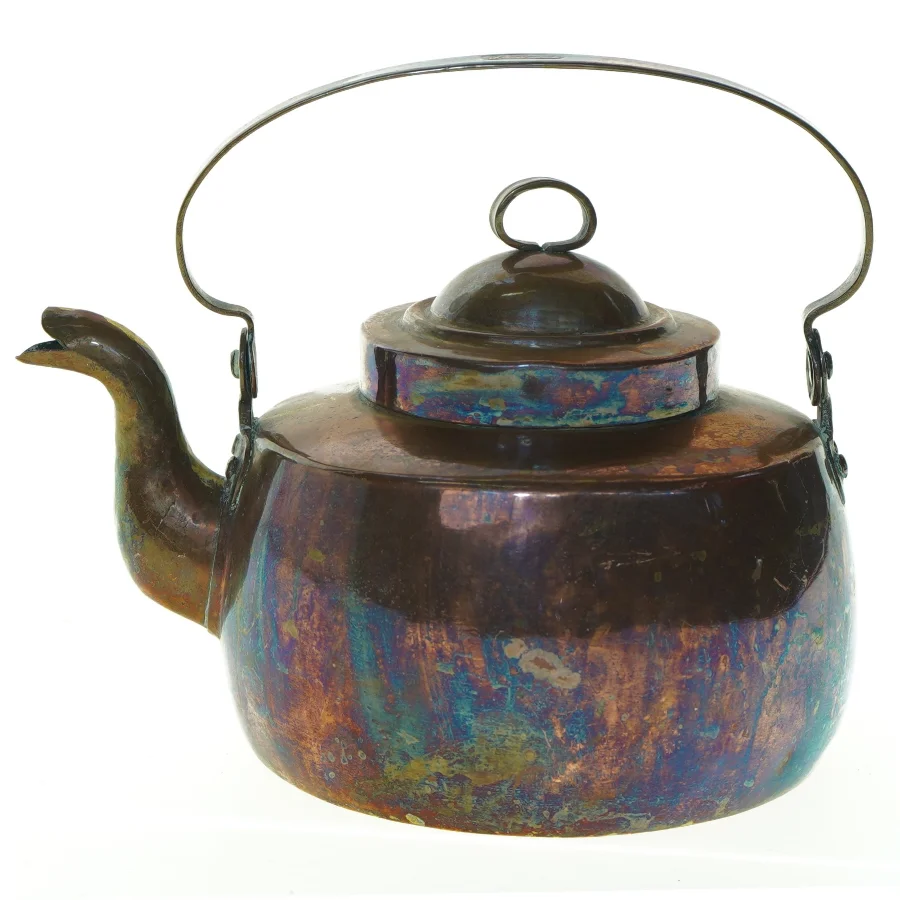 Vintage Kobber Tekande (str. 15 cm)