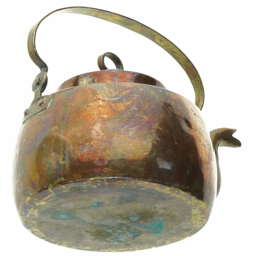 Vintage Kobber Tekande (str. 15 cm)