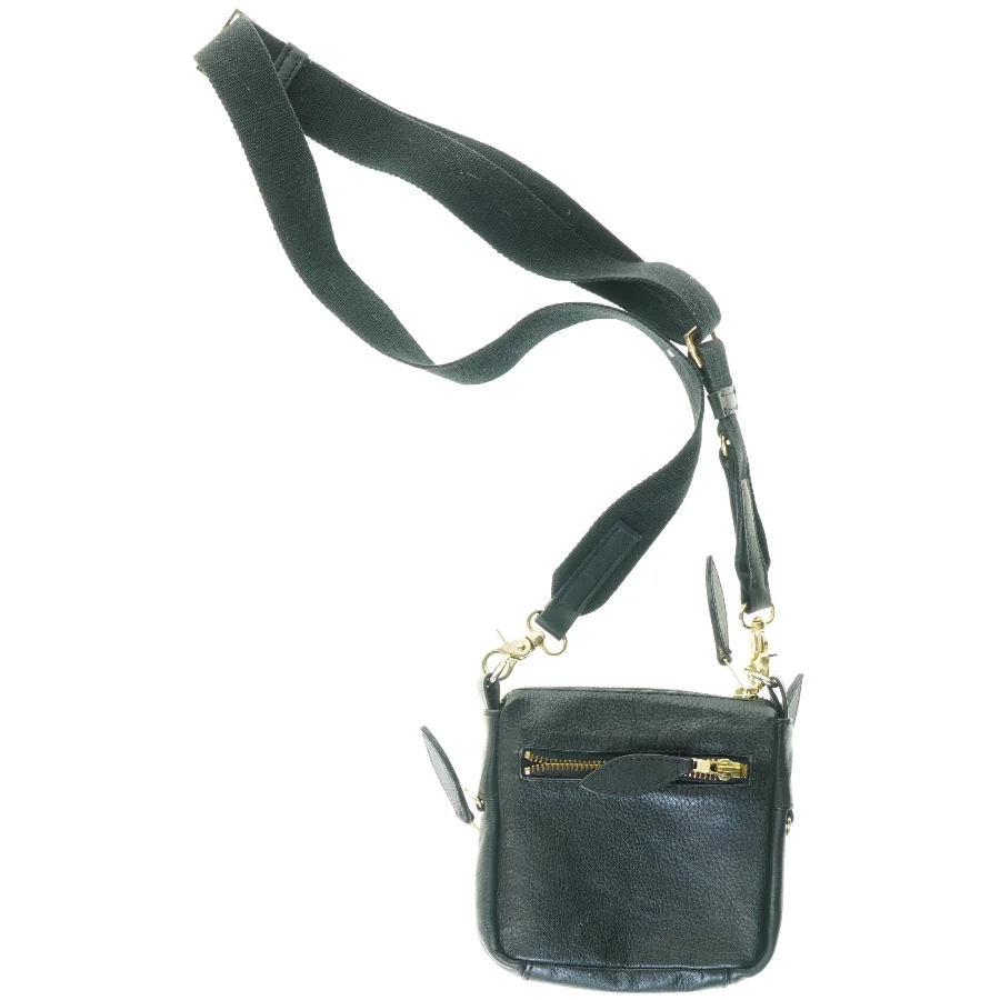 Læder Crossbody Taske fra Ykk (str. 17 x 18 cm)