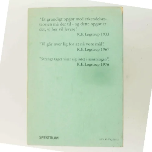 K.E. Løgstrup - En moderne profet af Hans Hauge (Bog)