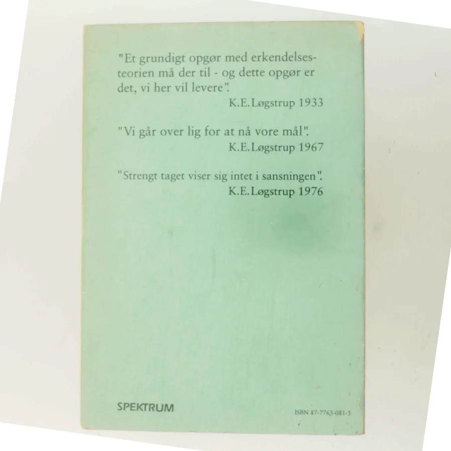 K.E. Løgstrup - En moderne profet af Hans Hauge (Bog)