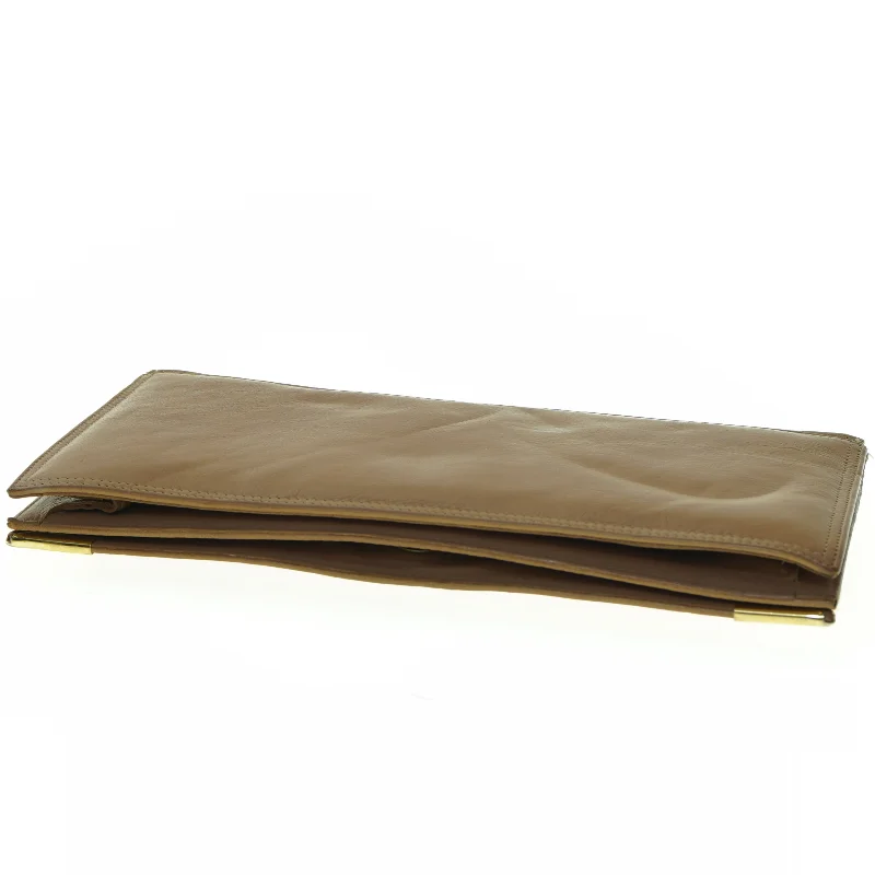 Vintage Belsac Læder Clutch Taske(str. 25 x 15 cm)