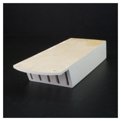 Vintage Træ knivblok (str. 28 x 10 x 5 cm)