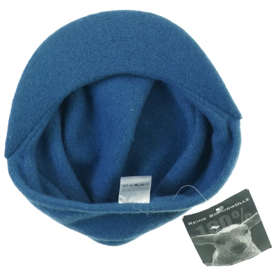 Kasket Hue Hat med skygge 100% Ren blød Lamme Uld (Onesize)