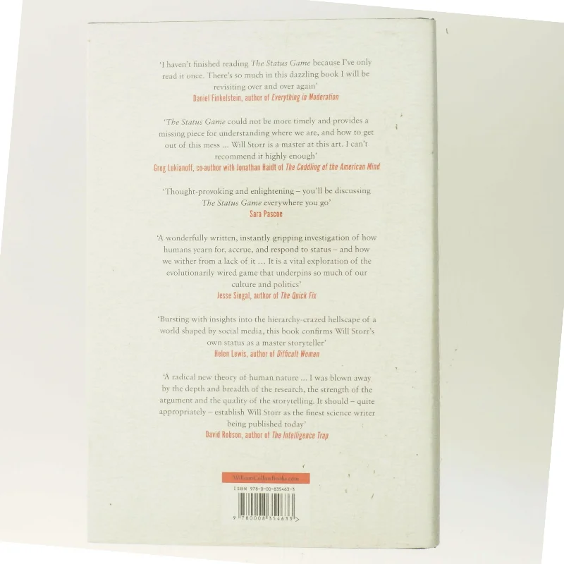 The status game af Will Storr (Bog)