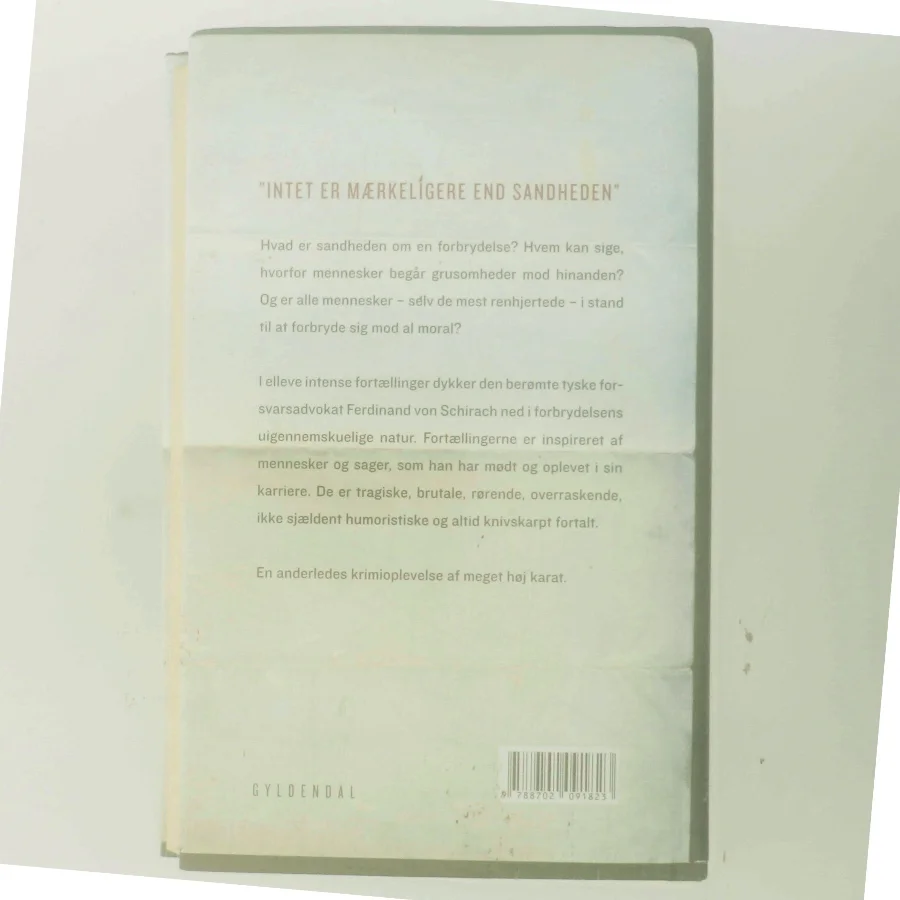 Forbrydelser : fortællinger af Ferdinand von Schirach (Bog)