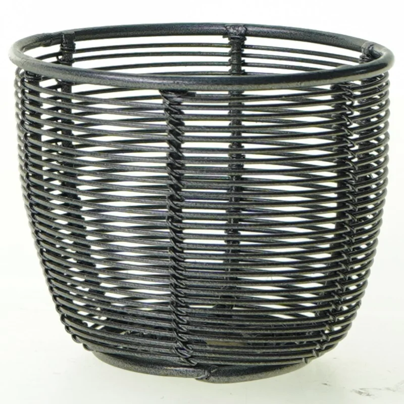 Metal flet Kurv i trådnet (str. 9 x 7 cm)