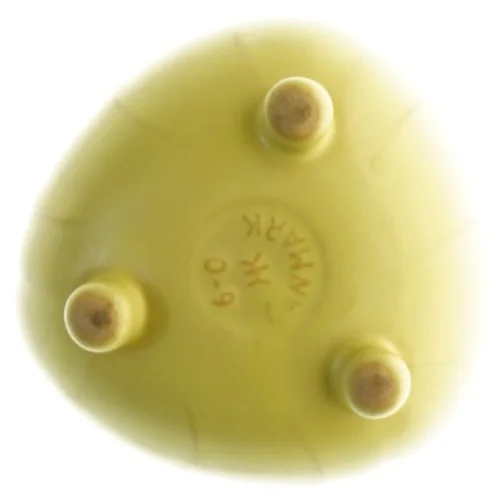 Ældre Gul Hedegaard Keramik vase (str. 9 x 7 cm)