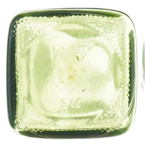 Gammel grøn glasflaske (str. H 23 cm)