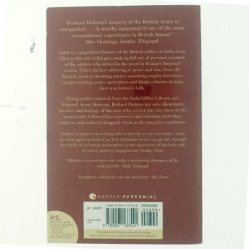 Sahib : the British soldier in India 1750-1914 (Bog)