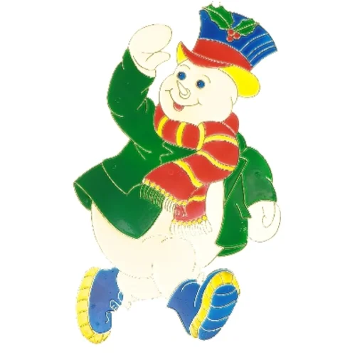 Dekorativ vintage snemandsfigur (str. 36x21 cm)