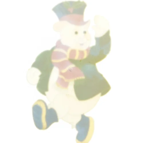 Dekorativ vintage snemandsfigur (str. 36x21 cm)