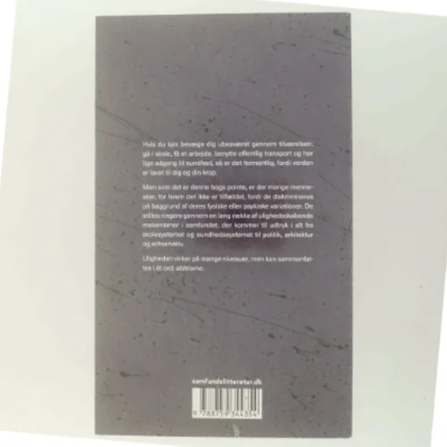 Ableisme : magt, menneskesyn og myten om den normale krop af Emil Søbjerg Falster (Bog)