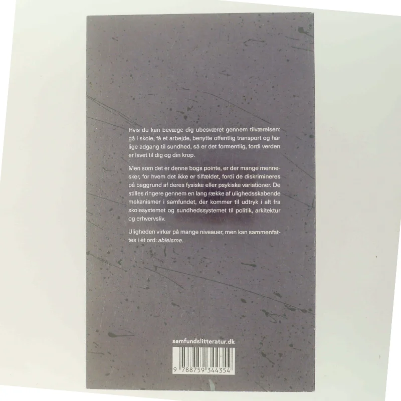 Ableisme : magt, menneskesyn og myten om den normale krop af Emil Søbjerg Falster (Bog)