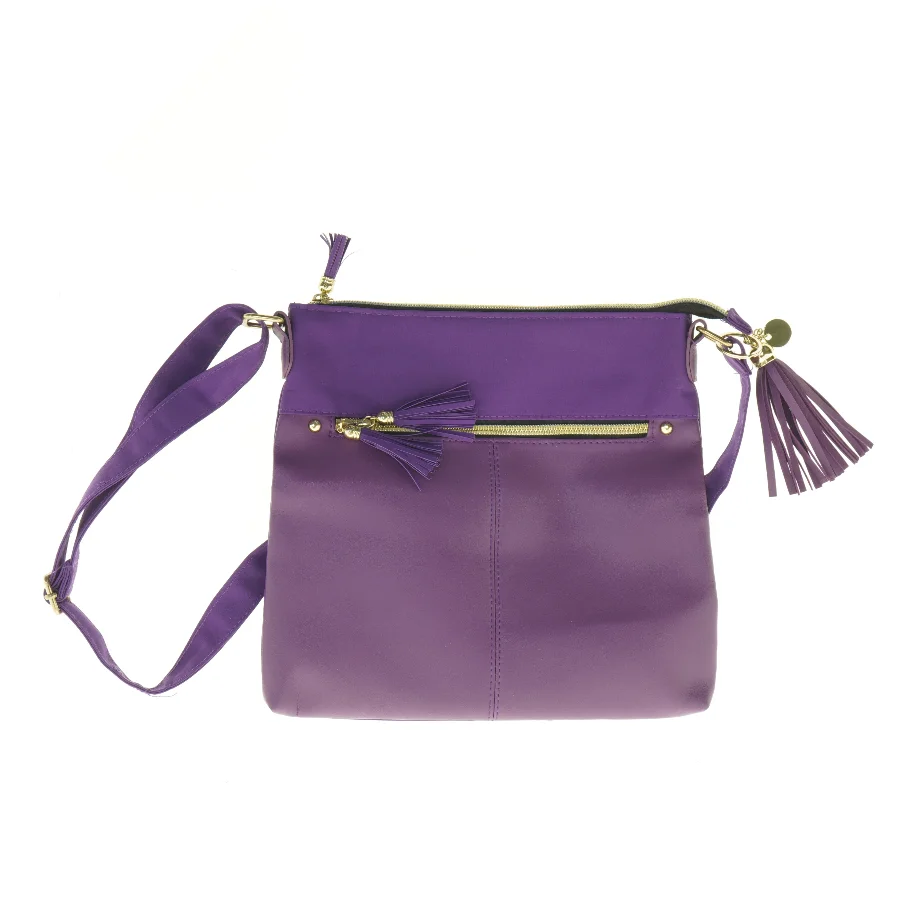 Lilla crossbody taske (str. 28 x 27 cm)