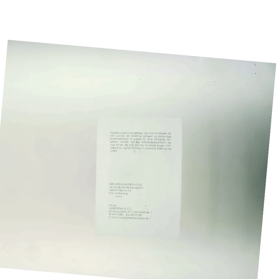 Den Assertive Pædagog af Ena Sandgreen (Bog)