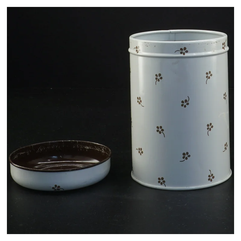 Vintage dåse med Forget-Me-Not blomstermønster fra Södahl (str. 13 x 9 cm)