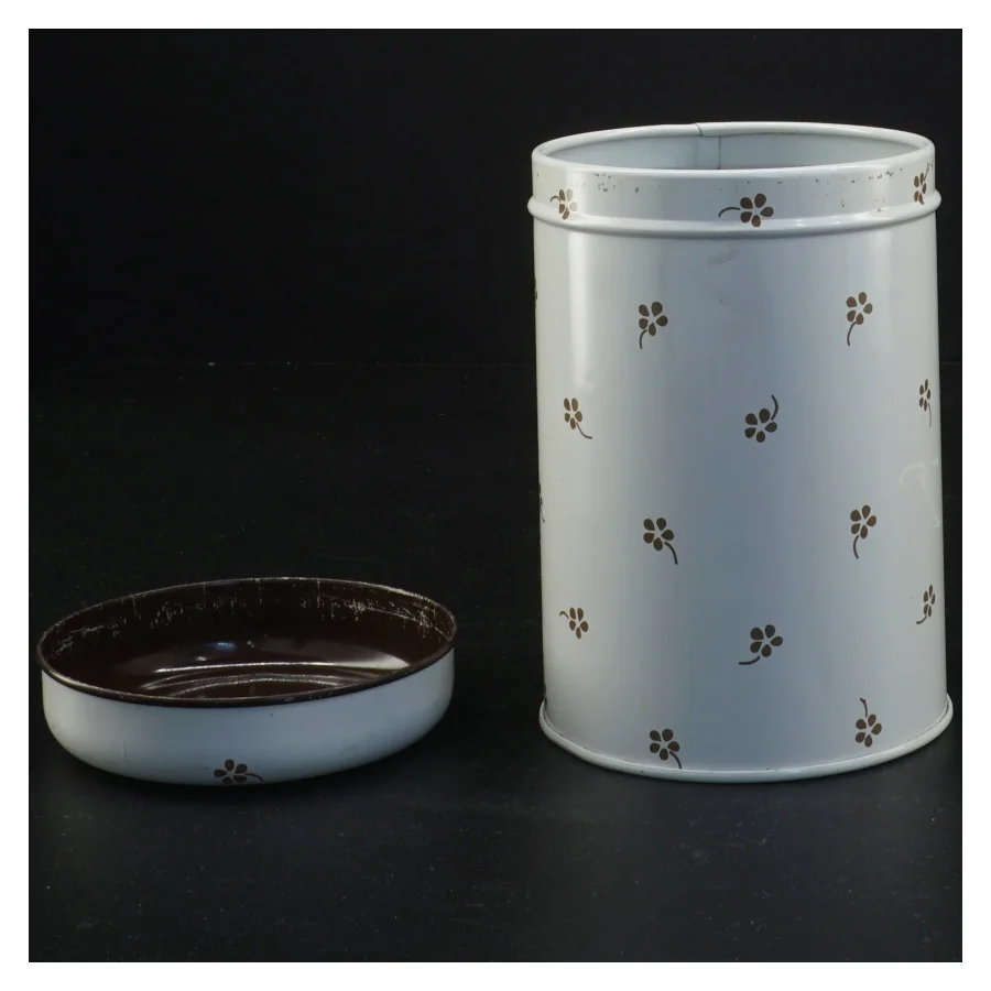 Vintage dåse med Forget-Me-Not blomstermønster fra Södahl (str. 13 x 9 cm)