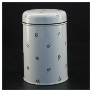 Vintage dåse med Forget-Me-Not blomstermønster fra Södahl (str. 13 x 9 cm)