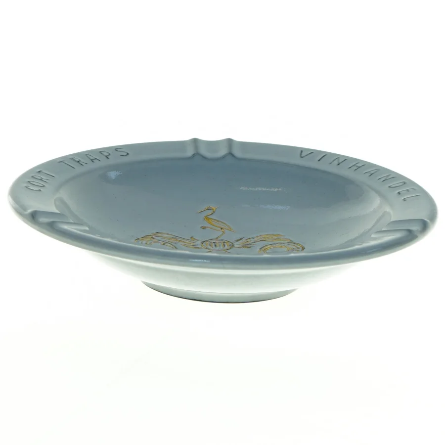 Keramisk platte askebæger (str. Diameter 16 cm)