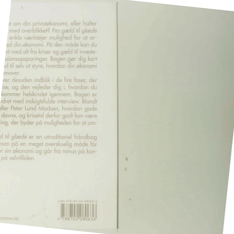 Fra gæld til glæde : en ikke helt almindelig økonomisk selvhjælpsbog af Kenneth Wöhlisfelt (Bog)