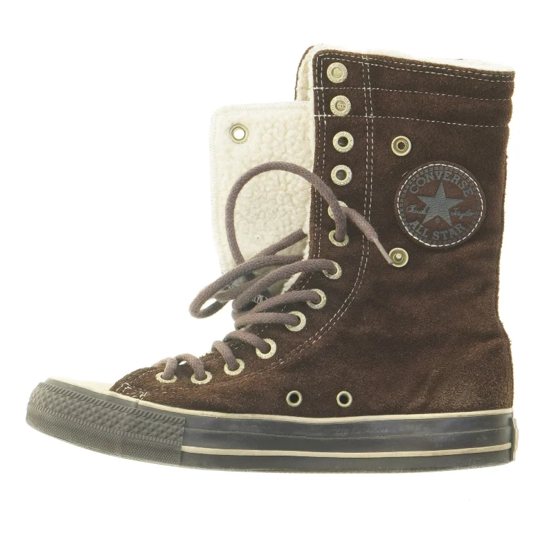 Converse Allstar High-Top Nubuck LæderSneakers med lunt for (str. 37 / 4,5)