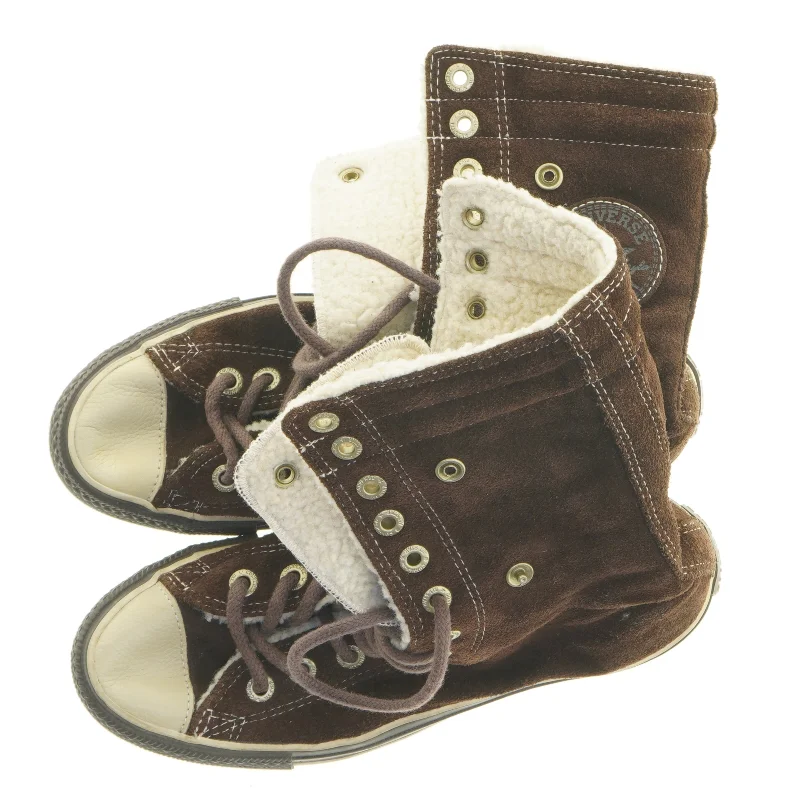 Converse Allstar High-Top Nubuck LæderSneakers med lunt for (str. 37 / 4,5)
