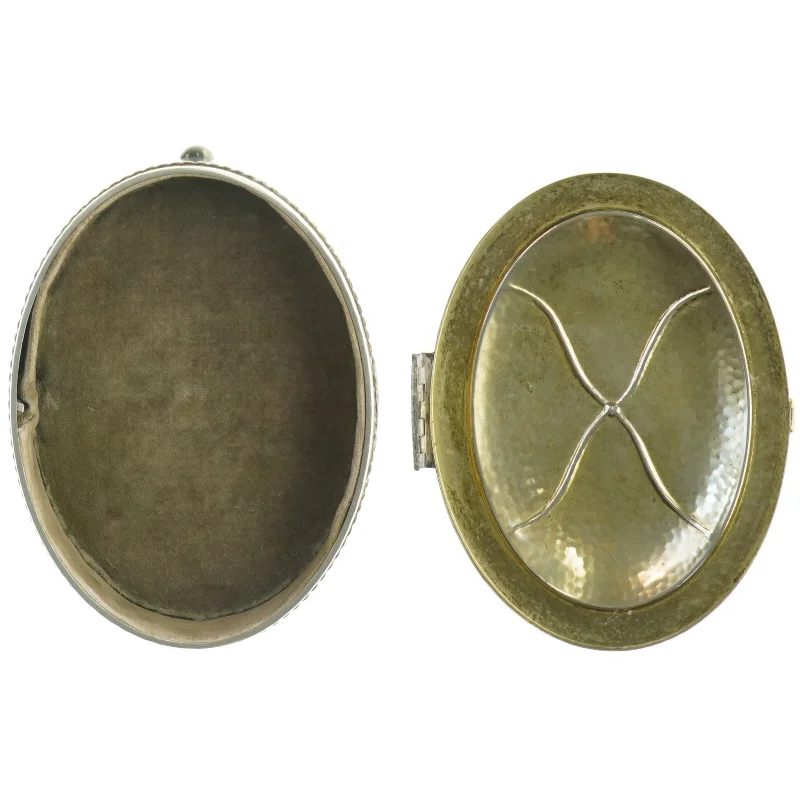 Gammel MALM metal dåse med låg (str. 17 x 13 cm)