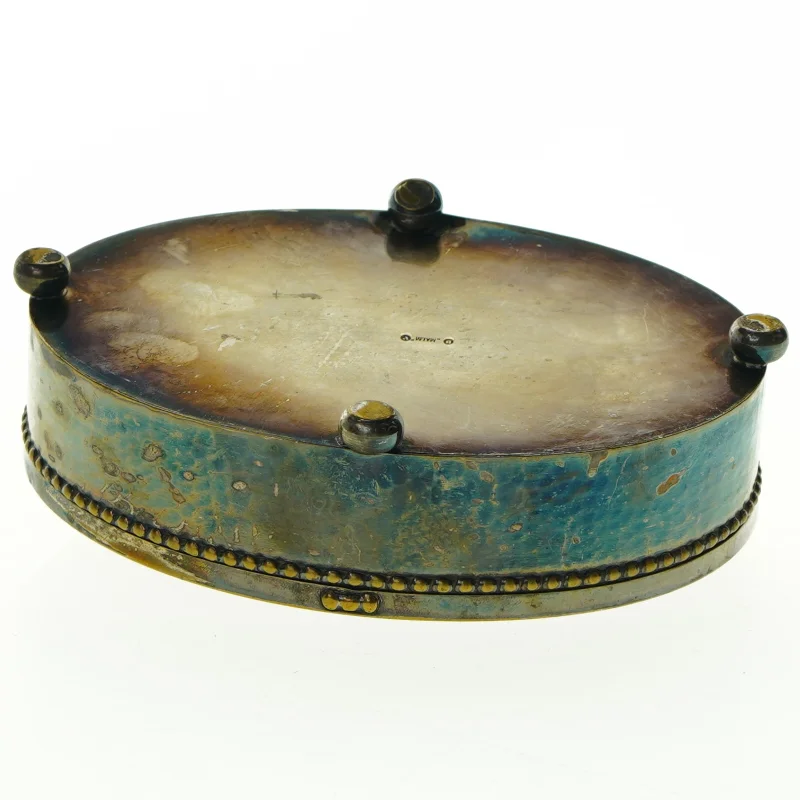 Gammel MALM metal dåse med låg (str. 17 x 13 cm)
